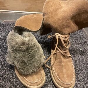 Jack Rodgers shearling fold over boot